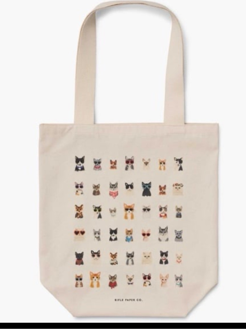Rifle Paper Co "Cool Cats" canvas Tote Bag🐱🙀